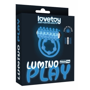 Inel Penis Lumino Play Vibrating Albastru