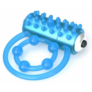 Inel Penis Lumino Play Vibrating Albastru pe Denysa.ro