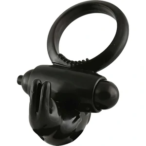 Inel Penis Malesation Vibro-Rabbit-Ring Negru pe Denysa.ro