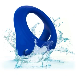 Inel Penis Penis Ball Dual Ring Albastru