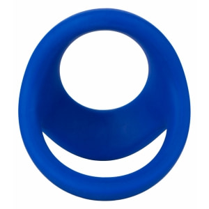 Inel Penis Penis Ball Dual Ring Albastru