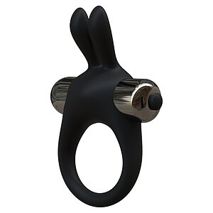 Inel Penis Rabbit JoyRings Negru pe Denysa.ro