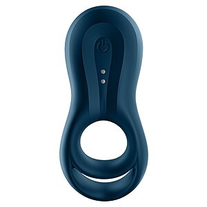 Inel Vibrator Inel Penis Satisfyer Epic Duo Albastru