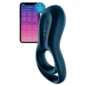 Inel Penis Satisfyer Epic Duo Albastru pe Denysa.ro