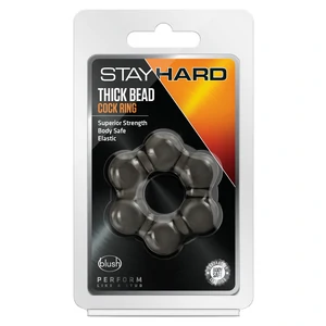 Inel Penis Stay Hard Thick Bead Negru