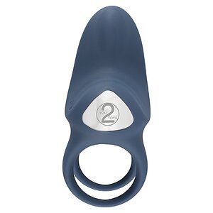 Inel Penis Vibrating Double Ring Albastru