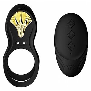 Inel Penis ZALO Bayek Vibrator Negru pe Denysa.ro