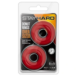 Inele Penis Stay Hard Donut Oversized Roșu