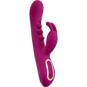 Vibrator Cu Stimulator Clitoridian Flexibil