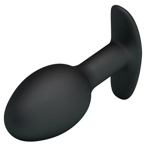 Anal Plug Cu Bilă Grea În Interior Negru