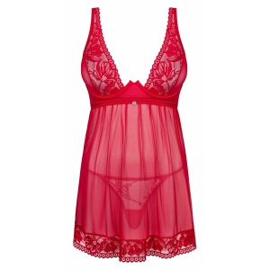 Babydoll Obsessive Lacelove Roșu XS-S