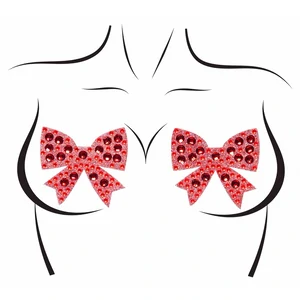 Leg Avenue Rhinestone Bow Nipple Jewels Roșu Leg Avenue Rhinestone Bow Nipple Jewels Roșu pe Denysa.ro