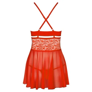 Lenjerie Babydoll Obsessive 838-BAB Roșu L-XL