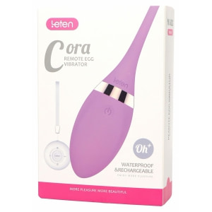Leten Cora Ou Vibrator Reîncărcabil cu Telecomandă Discret Mov