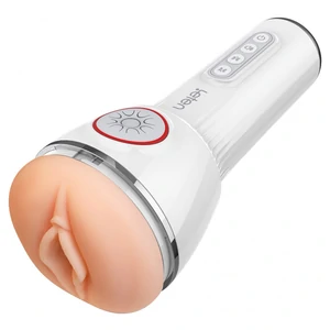 Leten SM340 Masturbator Reîncărcabil cu Sucţiune Și Vibraţie Alb pe Denysa.ro