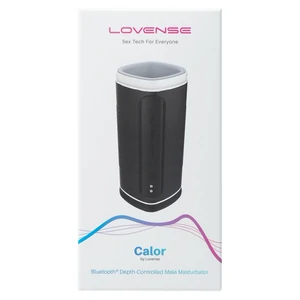 Lovense Calor Depth-Controlled Male Masturbator Alb