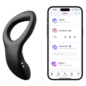 Lovense Diamo Vibrating Ring Negru pe Denysa.ro