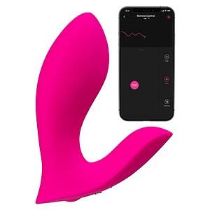 Lovense Flexer Insertable Dual Panty Vibrator Roz pe Denysa.ro