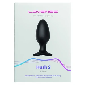 Lovense Hush 2 Anal Plug L 57 mm Negru
