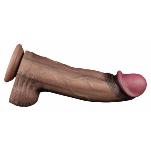 Lovetoy Dildo Dual-Layer XXL 33 cm – Realist, 7.6 cm Maro