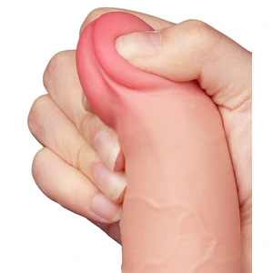 LoveToy Dildo Piele Mobilă 19cm cu Ventuză