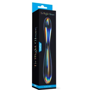 Lovetoy Double Delight - Jucărie Dublă Din Sticlă 23,2 cm Transparent
