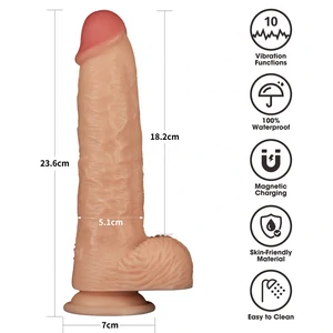 Lovetoy Power Basics 9.5 — Vibrator Realist 10 Moduri Ventuză
