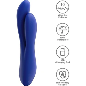 Lovetoy Pulse – Vibrator Reîncărcabil, 3 Intensități, 7 Moduri Albastru