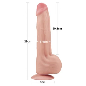 Lovetoy Realist Dual Layer 29 cm – Ventuză Puternică