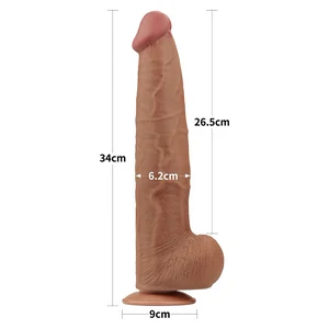 LoveToy Sliding Skin – Dildo Realist 34 cm