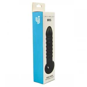 Loving Joy Boss Textured Penis Sleeve Negru