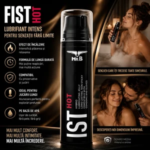 Lubrifiant pe bază de apă Mister B FIST Hot 200 ml