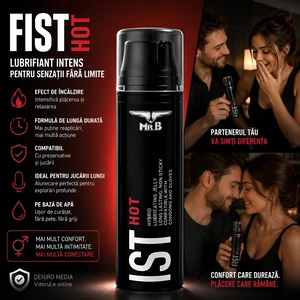 Lubrifiant pe bază de apă Mister B FIST Hot 200 ml