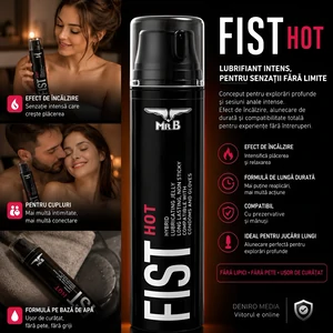 Lubrifiant pe bază de apă Mister B FIST Hot 200 ml