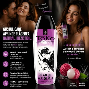 Lubrifiant Shunga Aromă Lustful Litchee 165 ml