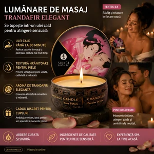 Lumânare Masaj Shunga Petale Trandafir