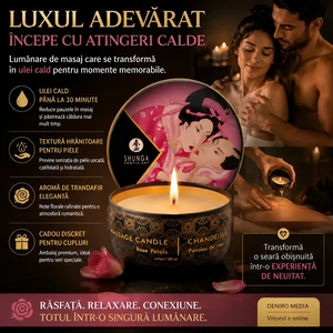 Lumânare Masaj Shunga Petale Trandafir