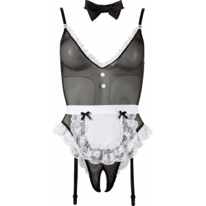 Maid Costume Cottelli Collection Negru pe Denysa.ro