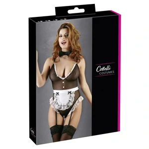 Maid Costume Cottelli Collection Negru S