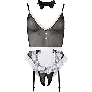 Maid Costume Cottelli Collection Negru M