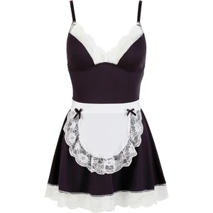 Maids Costume Cottelli Collection Negru pe Denysa.ro