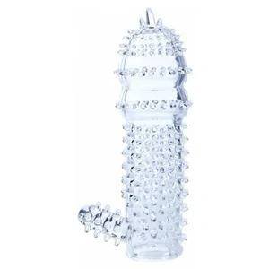 Manson Penis Silicon Transparent Cu Proeminente Manson Cu Vibratii Rezistent La Apa