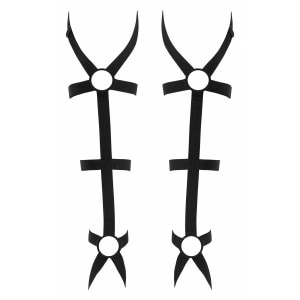 Manșete Leg Harness Obsessive Negru
