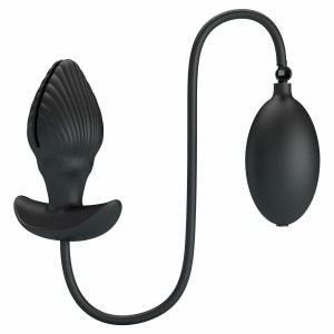 Dop Anal Vibrant 10 Moduri Reîncărcabil Umflare Reglabilă Negru