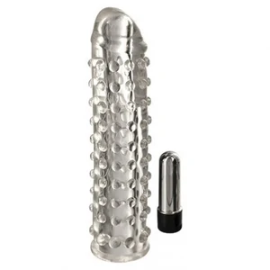 Manșon Cu Vibrații Transparent Din Silicon pe Denysa.ro