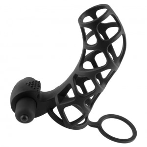 Manșon FX Extreme Silicone Power Cage Negru pe Denysa.ro