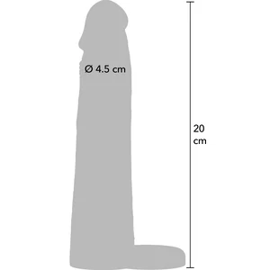 Manșon Hidden Desire 20cm cu Inel Stabil