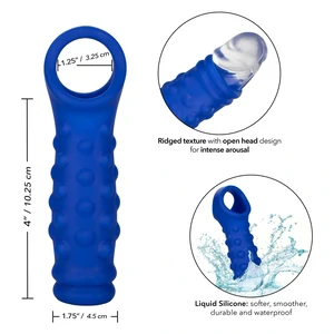 Manșon Penis Beaded Extension Albastru