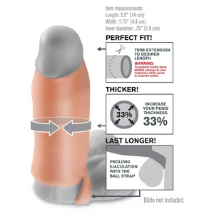 Manșon Penis Senzație Reală Cu Efect