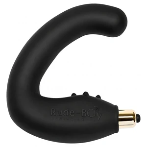 Masator Prostata Rude Boy Rocks Off Negru Stimulator Prostata Hands Free Din Silicon